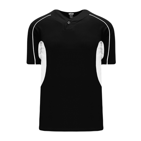 Athletic Knit One Button Pro Placket Baseball Jersey with Underarm Inserts (BA1745)